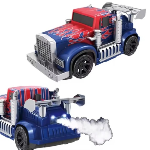 SAMOCHÓD TIR ZDALNIE STEROWANY AUTO DYM ŚWIECI RC