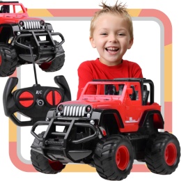 SAMOCHÓD ZDALNIE STEROWANY TERENOWY LED AUTO AKU