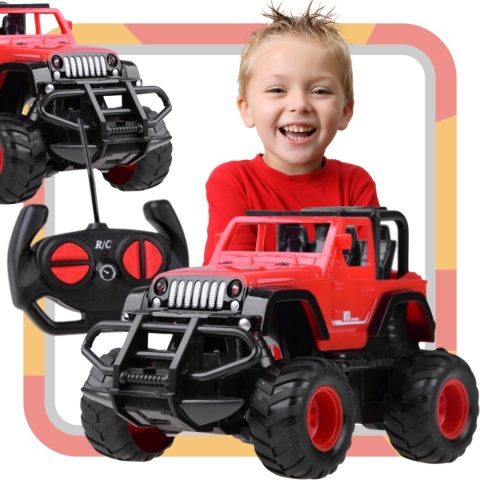 SAMOCHÓD ZDALNIE STEROWANY TERENOWY LED AUTO AKU
