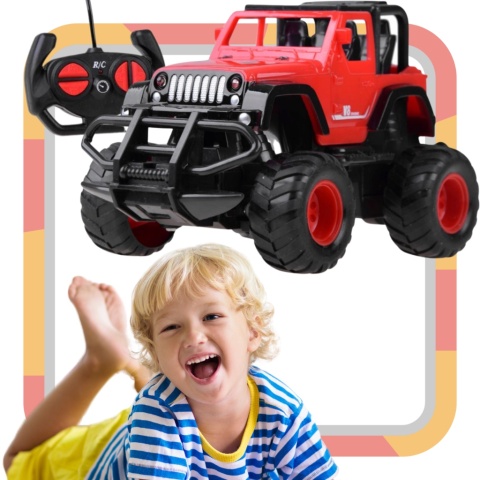 SAMOCHÓD ZDALNIE STEROWANY TERENOWY LED AUTO AKU