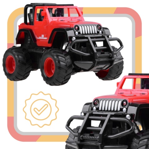 SAMOCHÓD ZDALNIE STEROWANY TERENOWY LED AUTO AKU