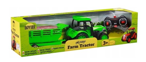 TRAKTOR ZDALNIE STEROWANY CIĄGNIK Z PRZYCZEPĄ NA AKUMULATOR RC AKCESORIA