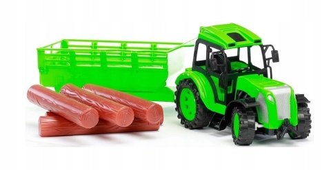 TRAKTOR ZDALNIE STEROWANY CIĄGNIK Z PRZYCZEPĄ NA AKUMULATOR RC AKCESORIA