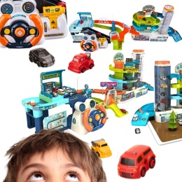 Tor Przeszkód Dla Samochodów Interaktywny Parking Winda Kierownica Auta XXL