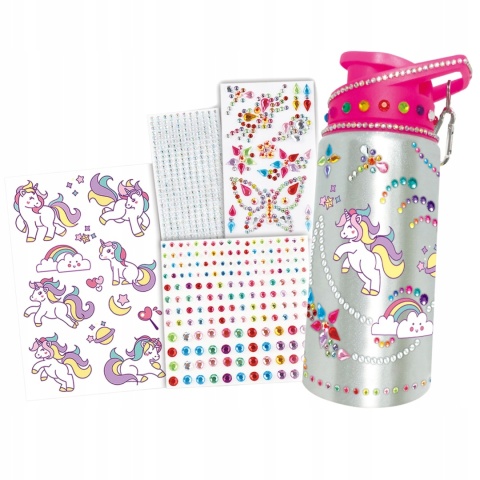 ZESTAW KREATYWNY WYKLEJANKA MALOWANKA DIAMENTOWA BUTELKA BIDON MOZAIKA 5D