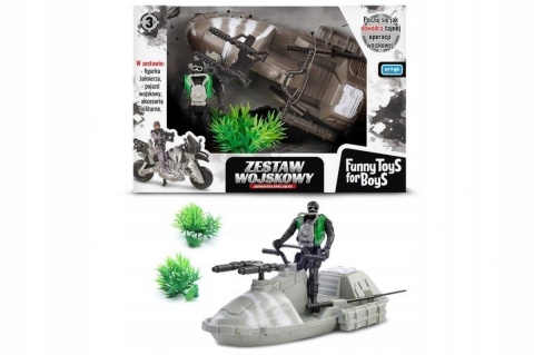 ŻOŁNIERZYKI BAZA ARMIA ZESTAW WOJSKOWY SKUTER WODNY