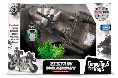ŻOŁNIERZYKI BAZA ARMIA ZESTAW WOJSKOWY SKUTER WODNY