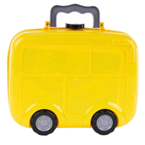 Zestaw Walizka Na Kółkach Plac Budowy Z 5 Autek Miasteczko Akcesoria