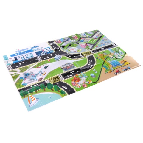 Zestaw Walizka Na Kółkach Plac Budowy Z 5 Autek Miasteczko Akcesoria