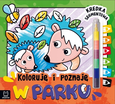 Edukacyjna kolorowanka W parku kredka segmentowa idealna dla przedszkolaków