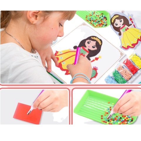 Haft Diamentowy Malowanie Diamentami Zestaw Mozaika 5D Księżniczka