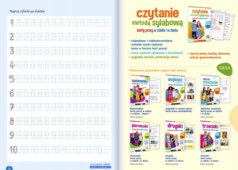 Kaligrafia klasy 1-3 zeszyt ćwiczeń do nauki pisania liter i cyfr