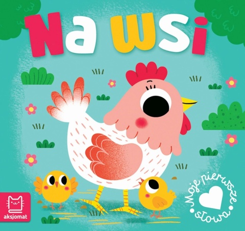 Kartonowa książeczka harmonijka - Moje pierwsze słowa Na wsi dla maluchów