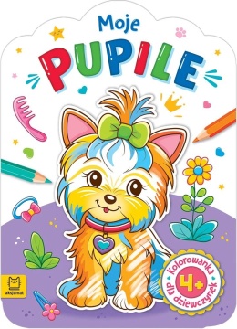 Kolorowanka Moje pupile pieski kotki i zwierzątka do kolorowania Malowanka