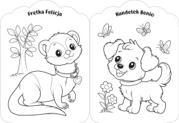 Kolorowanka Moje pupile pieski kotki i zwierzątka do kolorowania Malowanka
