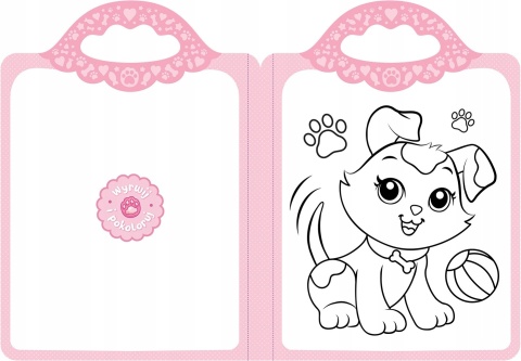 Kolorowanka z naklejkami i zaczarowaną kredką Ukochane pupile dla dzieci