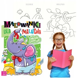 Malowanki dla malucha Wesołe zwierzaki Aksjomat kolorowanka 4-6 lat