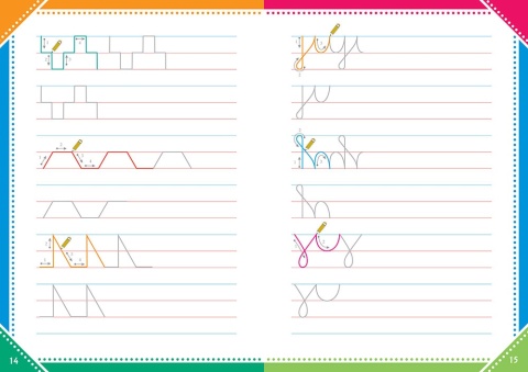 Moje pierwsze szlaczki Wydawnictwo Greg książeczka edukacyjna nauka pisania