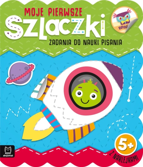 Moje pierwsze szlaczki - nauka pisania i rysowania po śladzie z naklejkami