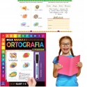 Ortografia dla dzieci książka z pisakiem do pisania i zmazywania klasy 1-3