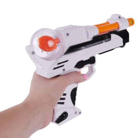 Pistolet Broń Karabin Kosmiczny Świetlny Maska Dyski Zestaw Magiczny