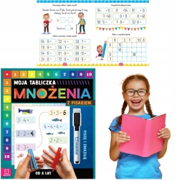 Tabliczka mnożenia dla dzieci ćwiczenia z pisakiem do zmazywania od 8 lat