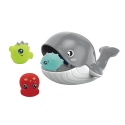 Wieloryb Zestaw Do Kąpieli Figurki Ośmiornica Rybki Zabawka Wodna