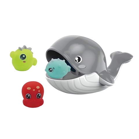 Wieloryb Zestaw Do Kąpieli Figurki Ośmiornica Rybki Zabawka Wodna