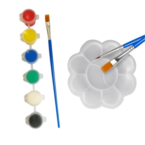 ZESTAW KREATYWNY ODLEWY GIPSOWE FIGURKI DO MALOWANIA KOSMONATUA GIPS FARBKI