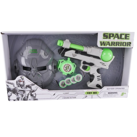Zestaw Kosmiczny Pistolet Błyskowy Światło Dźwięk Zabawka Dla Dzieci