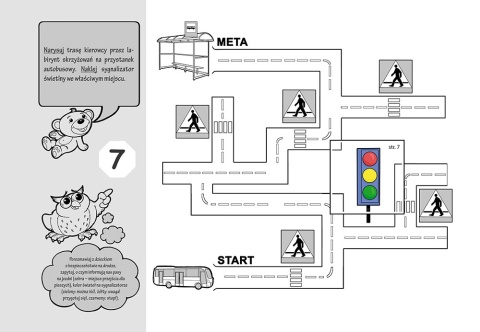 Akademia 4 lata łamigłówki labirynty i zadania dla przedszkolaków GREG