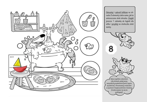 Akademia 5 lat łamigłówki labirynty zagadki i naklejki Wydawnictwo GREG