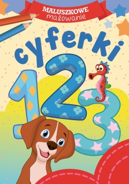 Cyferki kolorowanka dla malucha Malowanka Nauka liczenia dla dzieci Skrzat