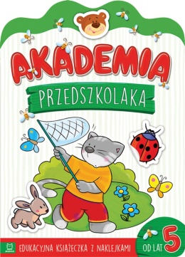Edukacyjna książeczka z naklejkami dla 5-latka Akademia przedszkolaka