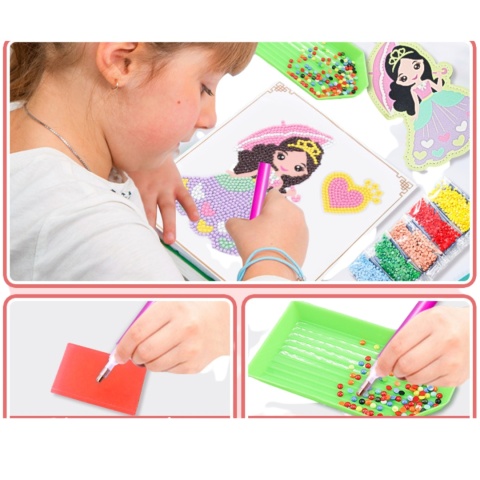 Haft Diamentowy Zestaw Kreatywny Malowanie Diamentami Koraliki Mozaika 5D