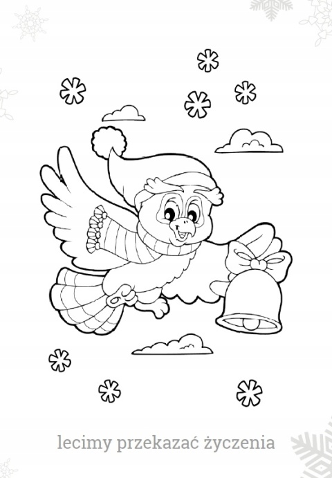 Kolorowanka Bałwanek dla maluchów Malowanka dla dzieci na prezent Skrzat