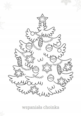 Kolorowanka Magiczne święta dla maluchów Malowanka na prezent dla dzieci