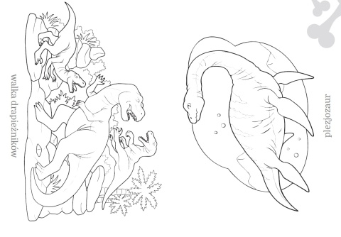 Kolorowanka Maluszkowe malowanie dinozaury do kolorowania dla najmłodszych