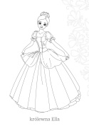 Kolorowanka Maluszkowe malowanie królewny do kolorowania dla najmłodszych