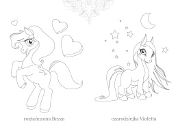 Kolorowanka Maluszkowe malowanie kucyki do kolorowania dla najmłodszych