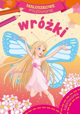 Kolorowanka Maluszkowe malowanie wróżki do kolorowania dla najmłodszych