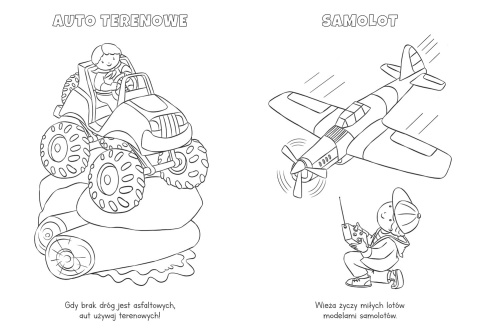 Kolorowanka dla chłopca piraci rycerze pojazdy Mali bohaterowie Aksjomat