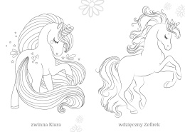 Kolorowanka dla maluchów Jednorożce seria Maluszkowe Malowanie Malowanka