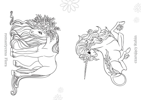 Kolorowanka dla maluchów Jednorożce seria Maluszkowe Malowanie Malowanka