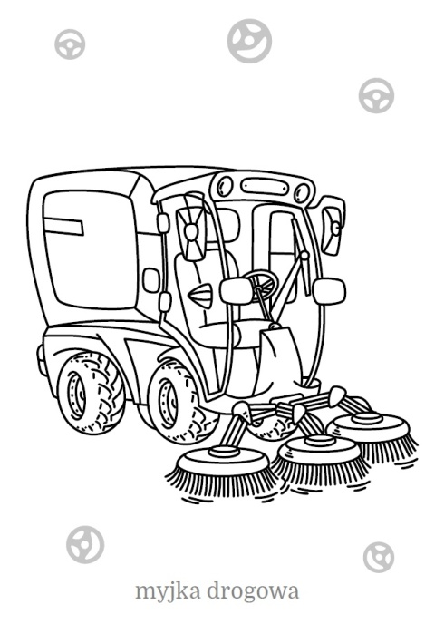 Kolorowanka dla maluchów Pojazdy w mieście seria Maluszkowe Malowanie