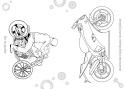 Kolorowanka edukacyjna dla dzieci Malowanka Maluszkowe malowanie Motocykle