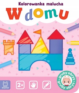 Kolorowanka malucha z grubym obrysem i naklejkami Malowanka dla dzieci