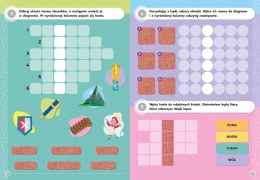 Krzyżówki dla dzieci ortografia z magiczną lupką Edukacyjne od 7 lat