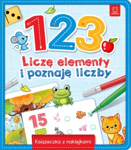 Książeczka edukacyjna z naklejkami nauka liczenia 1 2 3 Aksjomat dla dzieci
