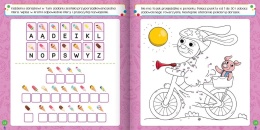 Łamigłówki i zadania 6-latka książeczka edukacyjna labirynty krzyżówki